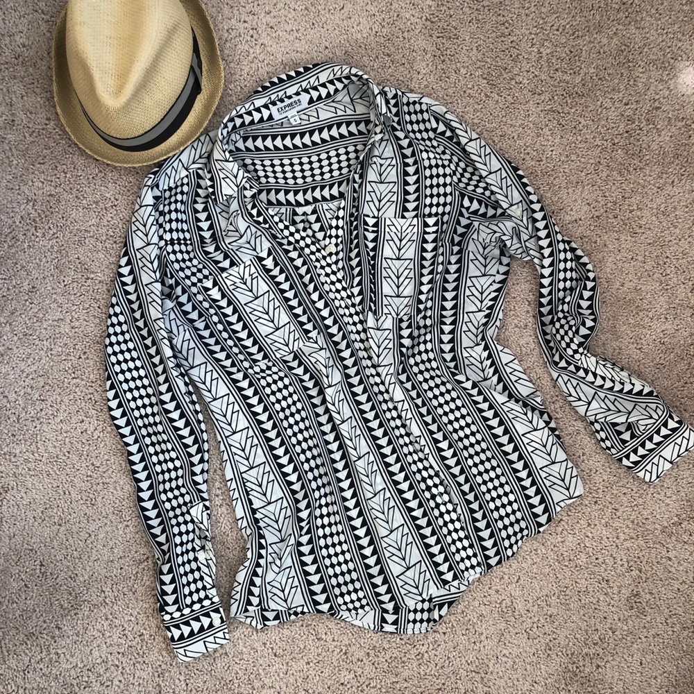 Button Down Portofino Blouse, Like New